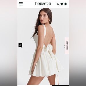 House of CB FLORIANNE white mini dress